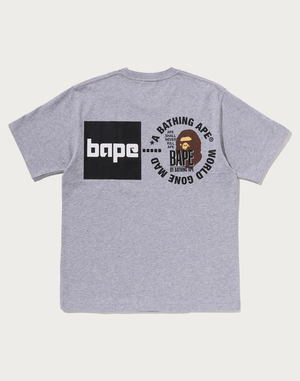 A BATHING APE LOGO TEE MENS