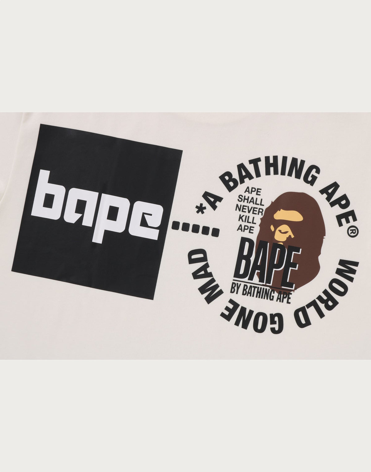 A BATHING APE LOGO TEE MENS