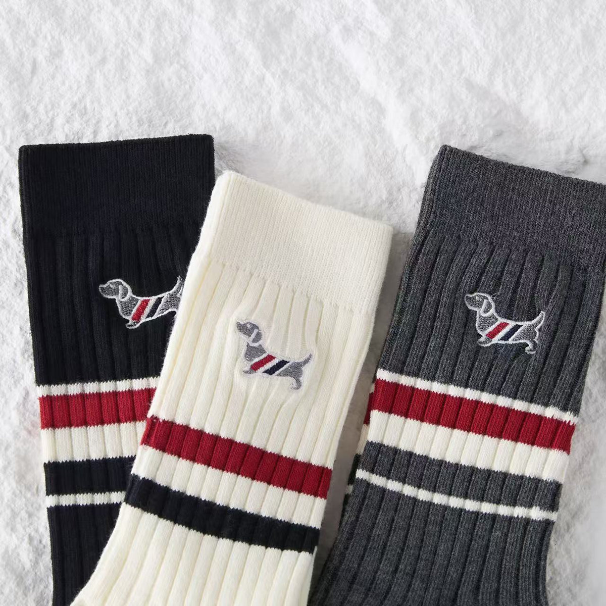 2025SS Dog embroidered socks