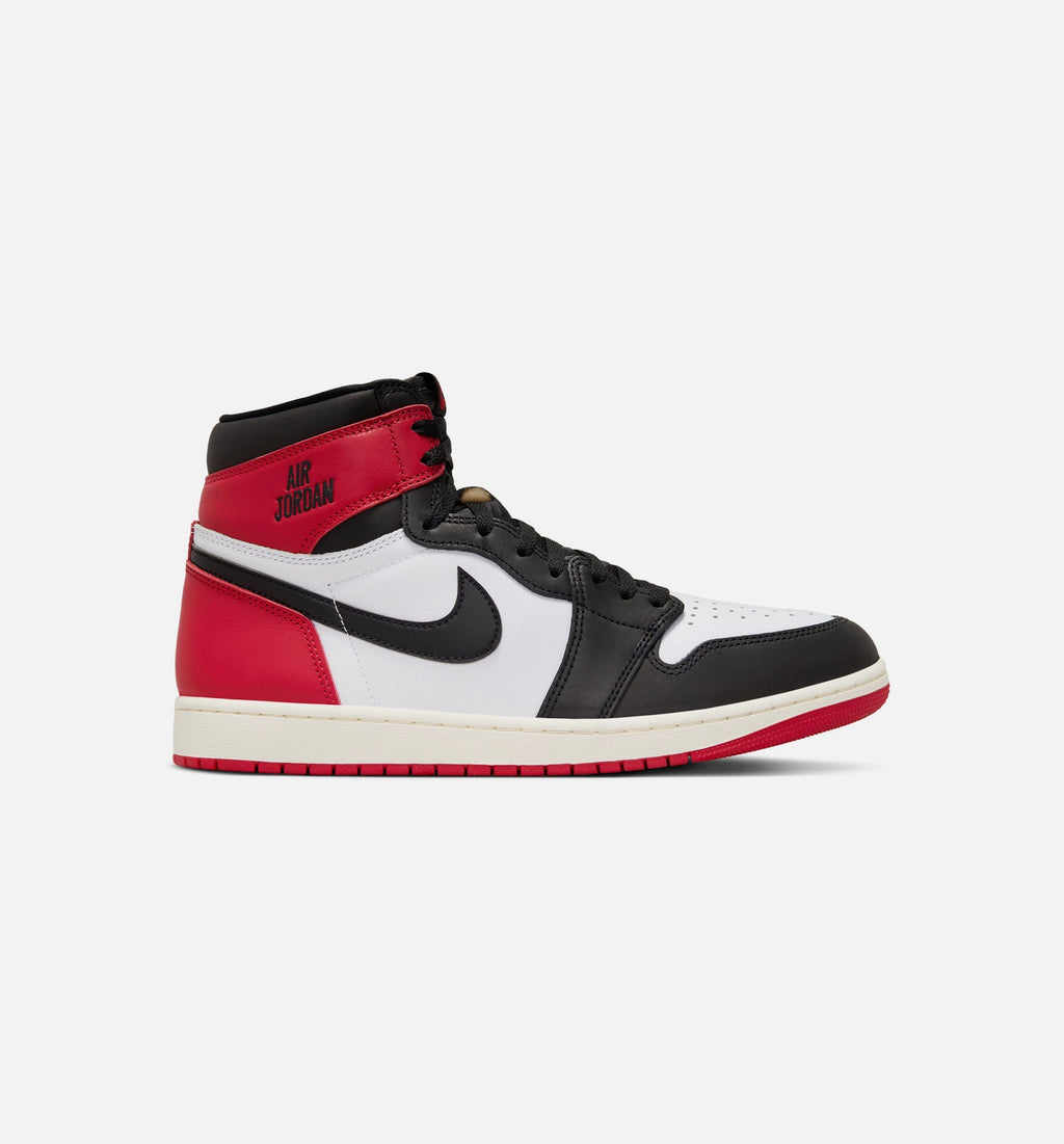 Air Jordan 1 Retro High OG 'Black Toe' - Men's Lifestyle Sneaker (White/Black/Varsity Red/Sail)