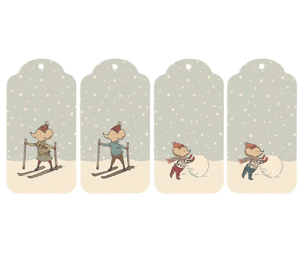 Christmas gift tags, 12 pcs