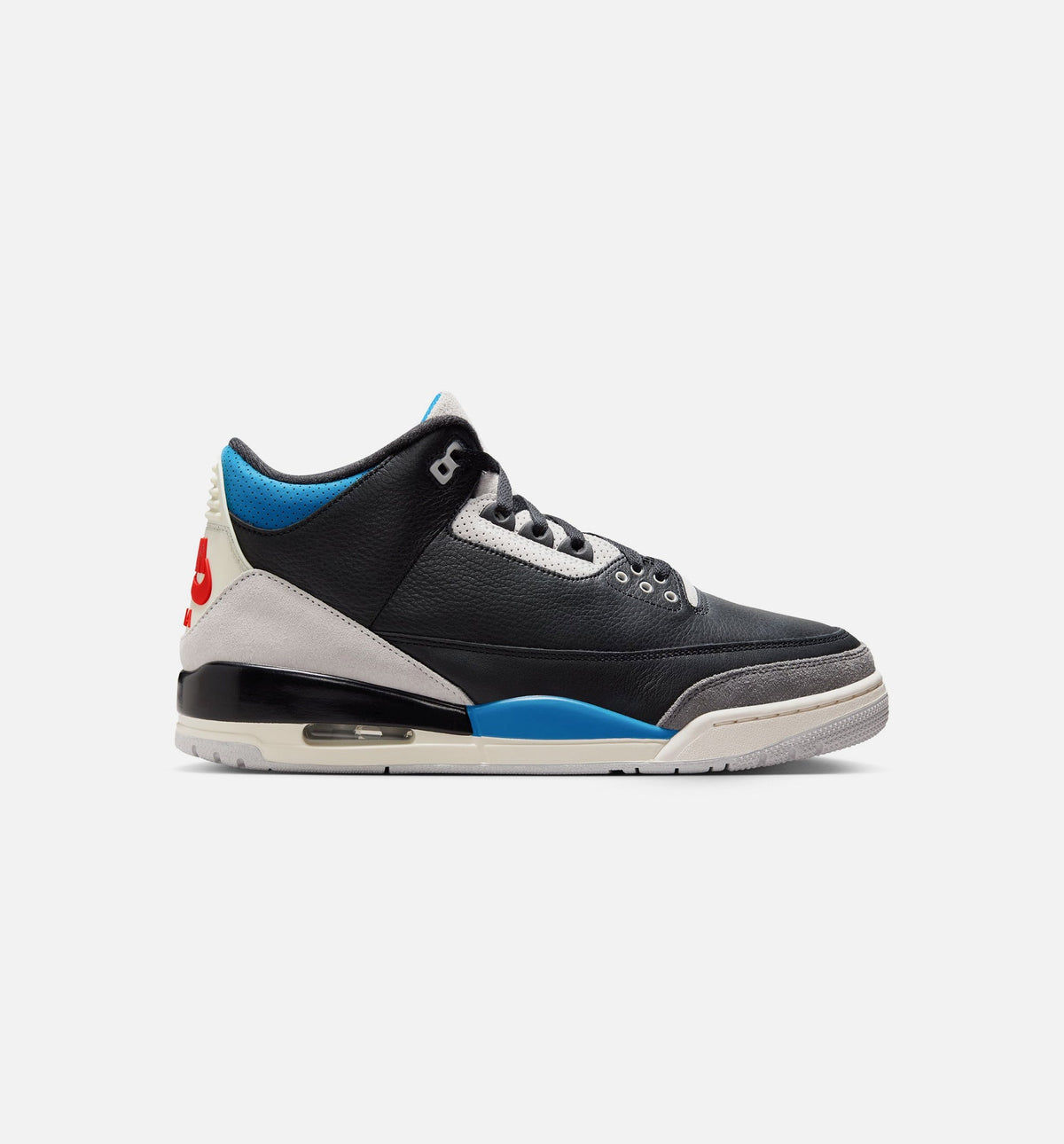 Air Jordan 3 Retro OG Rare Air – Men's Lifestyle Shoe | Black/Chile Red/Neutral Grey
