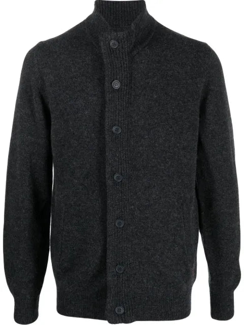 Barbour button-front knitted jumper