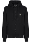 Dolce & Gabbana logo-tag zip-up hoodie