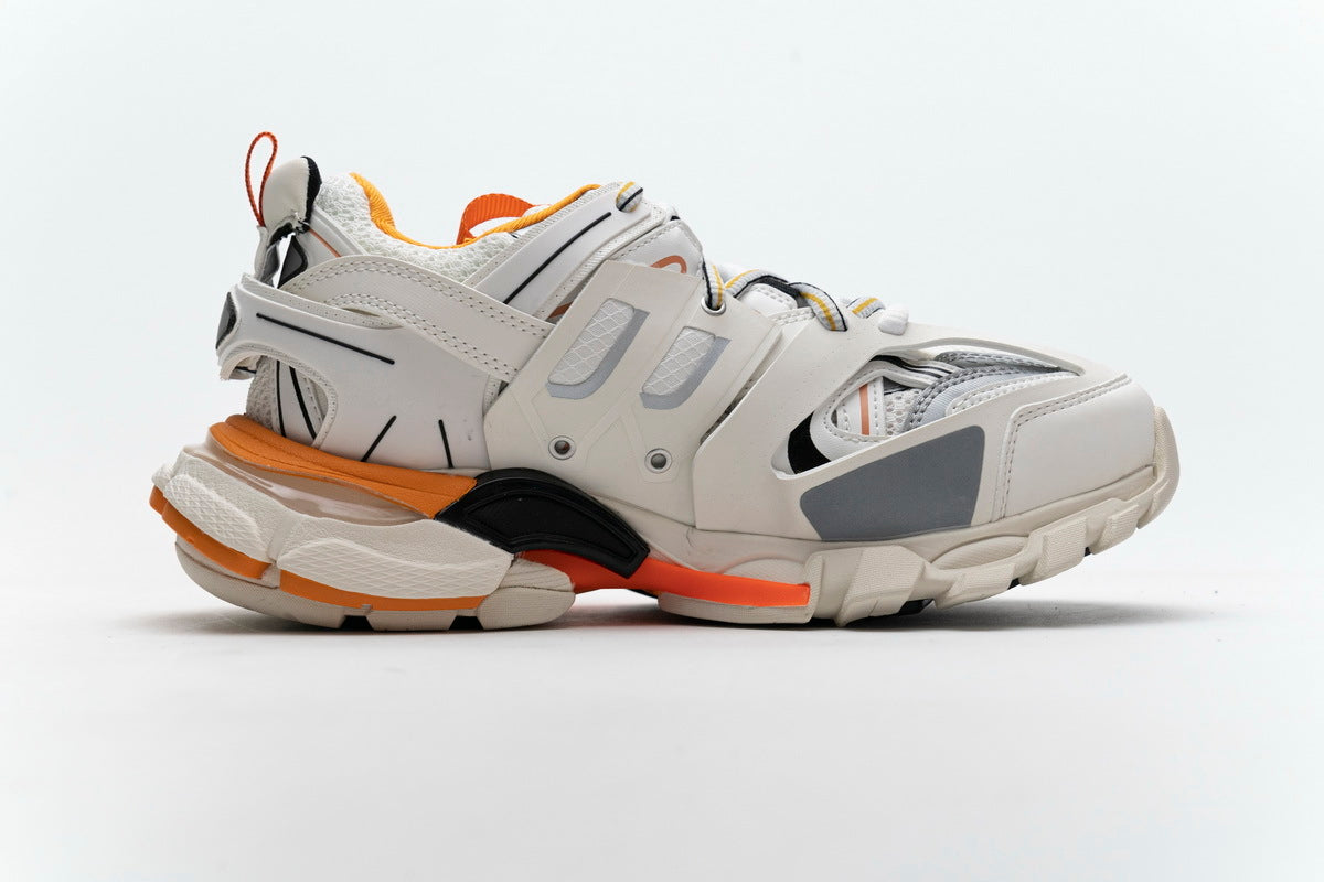 Balenciaga Track LED White Orange 542436 W1GB7 9059/542436W1GB79059