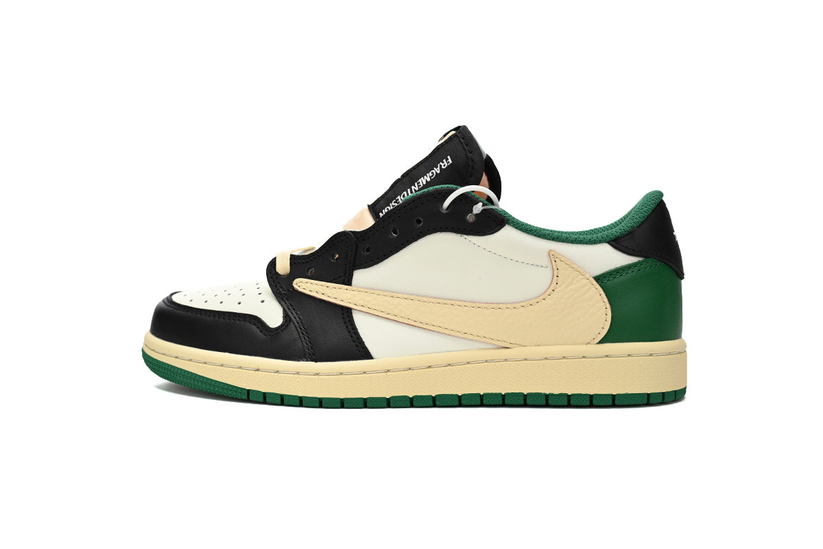 Travis Scott x Air Jordan 1 Low Black Green Barb DM7866-128
