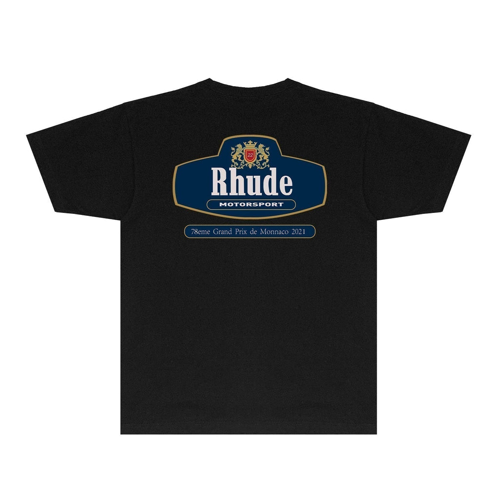 Rhude T-shirts Printed Trendy Pure Cotton