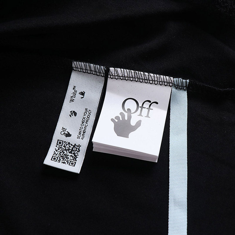 Off-White Alphabet Arrow Pattern T-Shirt (White/Black)