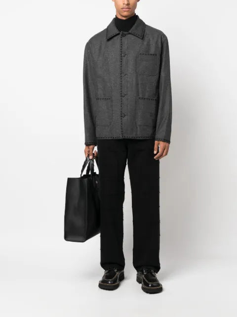 Golden Goose embroidered wool jacket