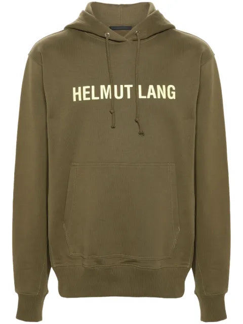 Helmut Lang logo-print cotton hoodie