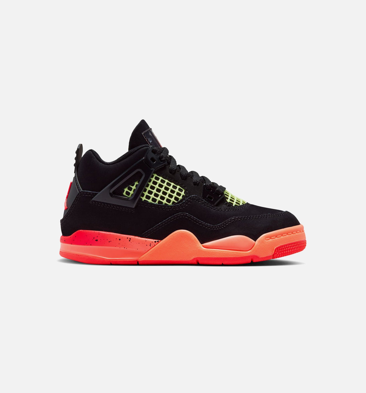 Air Jordan 4 Retro “Black Infrared 23” Preschool Lifestyle Shoes (PS)
