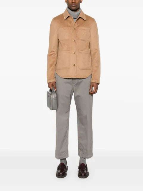 Thom Browne brushed-effect jacket