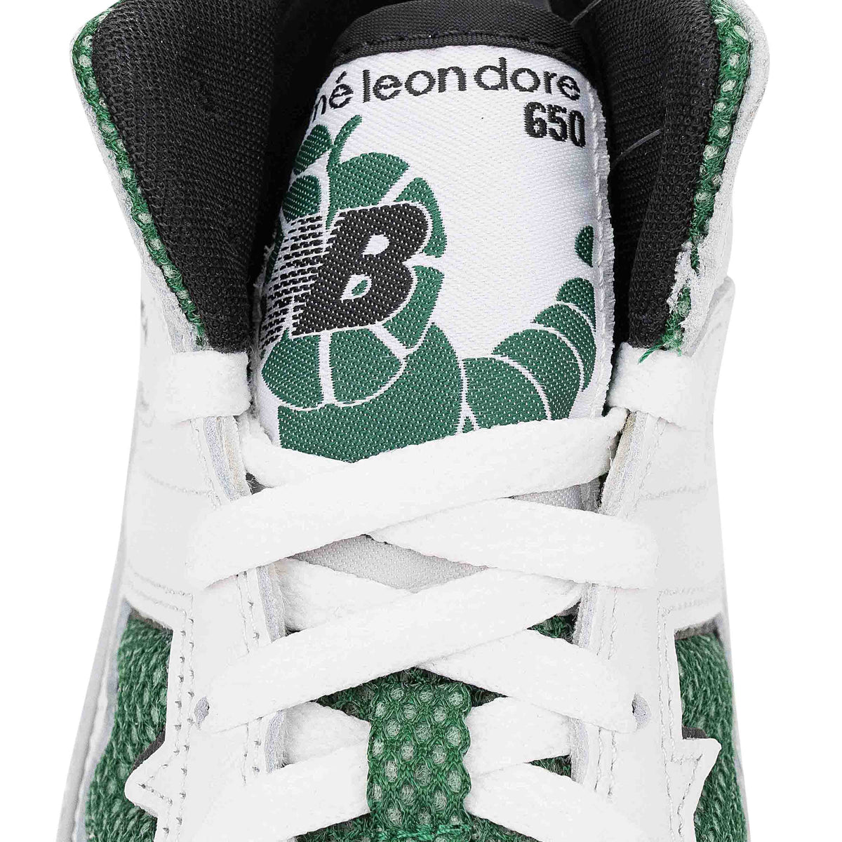WHITE/GREEN NEW BALANCE 650R SNEAKERS