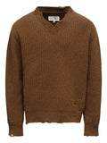 MM6 Maison Margiela ribbed V-neck sweater