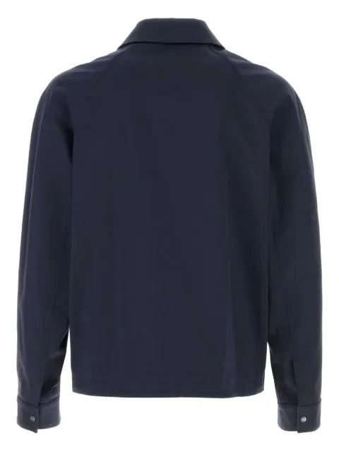 FENDI logo-appliqué zip-up jacket