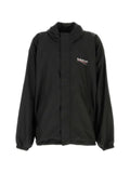 Balenciaga hooded jacket with logo print