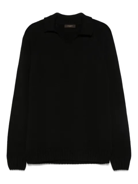 Zanone sweater with polo collar
