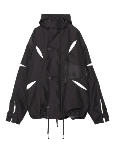 Yoshiokubo hooded panelled jacket