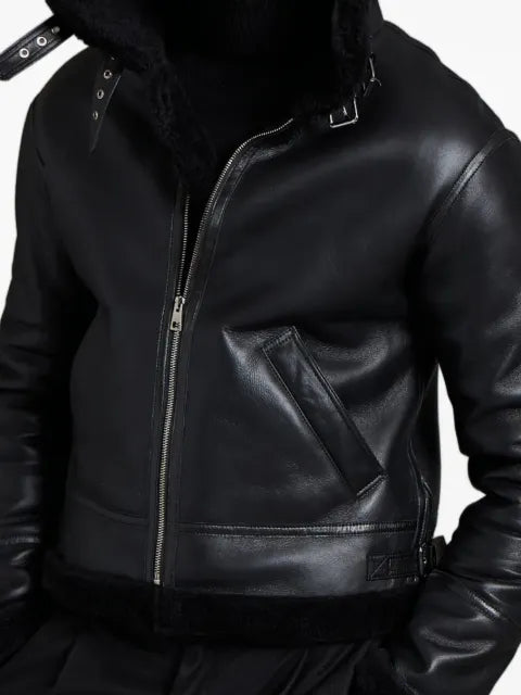 Manzoni 24 shearling zip jacket
