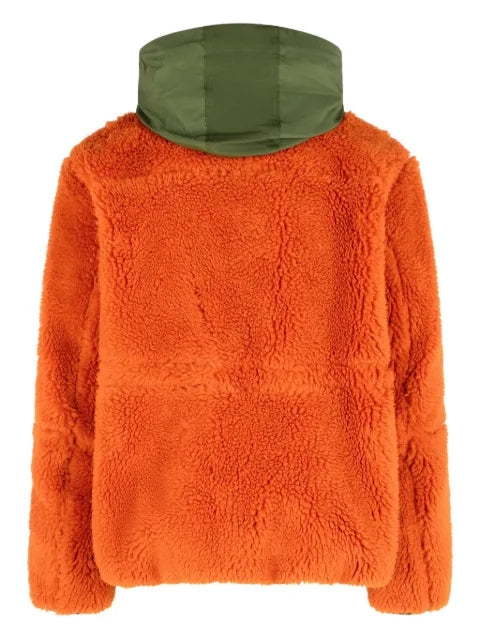 sacai hood sherpa jacket