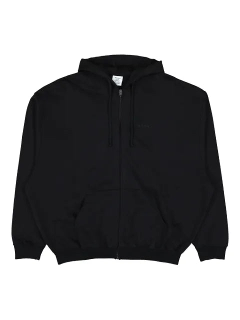 VETEMENTS zip-up logo hoodie