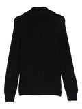 Drumohr ribbed-knit shawl-collar cardigan