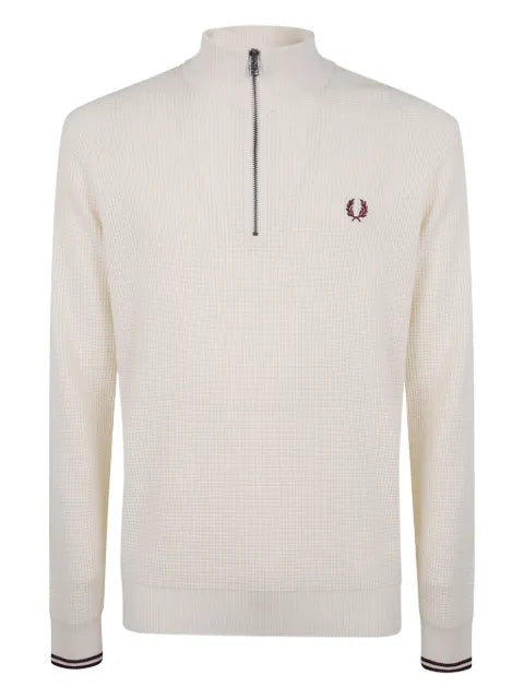 Fred Perry half-zip waffle sweater