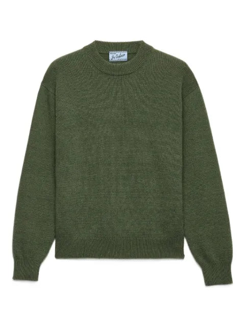 Prada Re-Cashmere triangle-logo crew-neck sweater