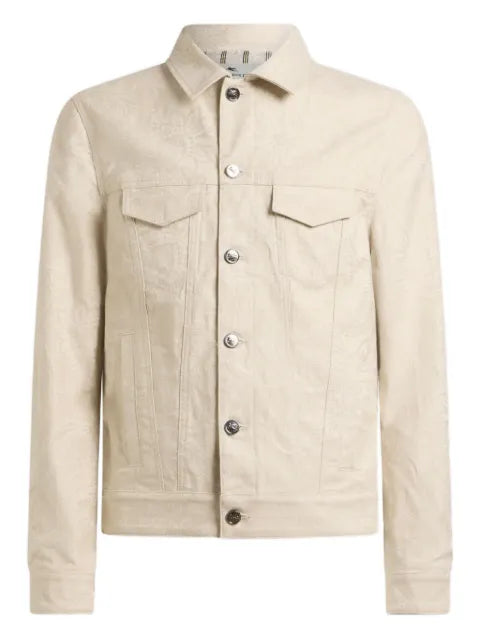 ETRO jacquard paisley denim jacket
