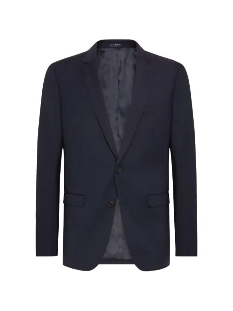 Boggi Milano micro patterned stretch wool blazer
