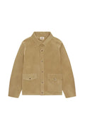Fortela patch-pocket suede jacket