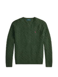 Polo Ralph Lauren Pony-embroidered cable-knit sweater