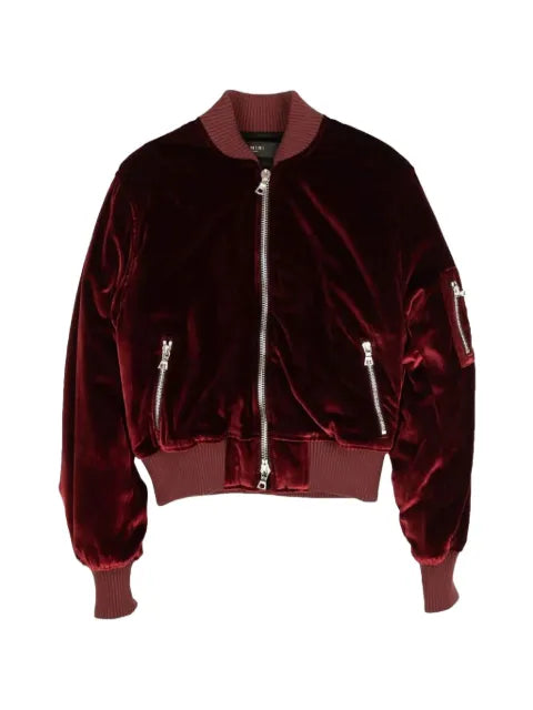 AMIRI velvet bomber jacket
