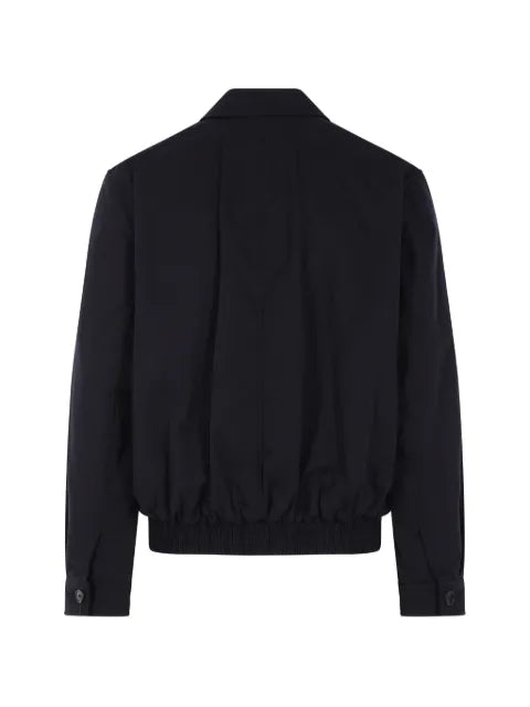 Saint Laurent logo-embroidered zip-up jacket
