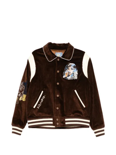 KidSuper face embroidered jacket