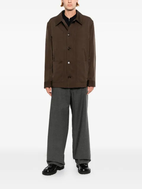 Brioni silk buttoned-cuff jacket