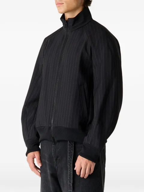 sacai pinstripe bomber jacket