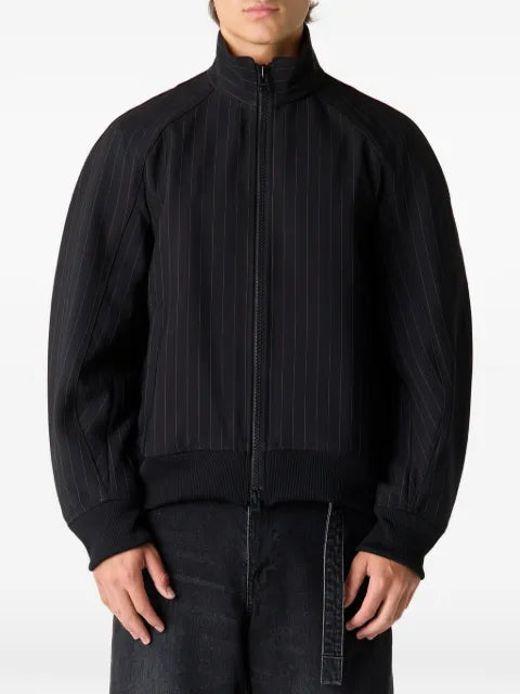 sacai pinstripe bomber jacket