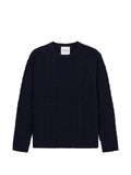 Closed cable-knit sweater