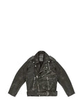 Htc Los Angeles Melrose stud-embellished belted leather jacket