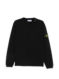 Stone Island logo-patch shoulder-button sweatshirt