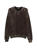 AROVESCIO faded-effect ribbed-trim knit