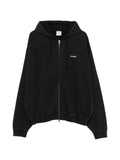VETEMENTS logo-print zip-up hoodie