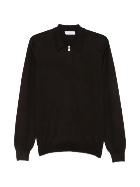 Gran Sasso zip-neck fine-knit sweater