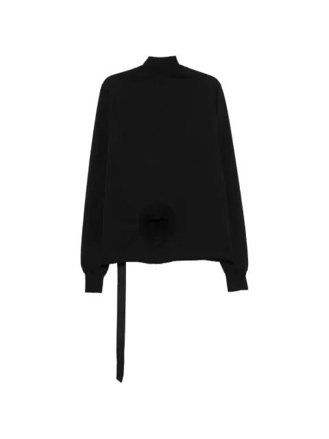 Rick Owens DRKSHDW high-neck cutout sweater