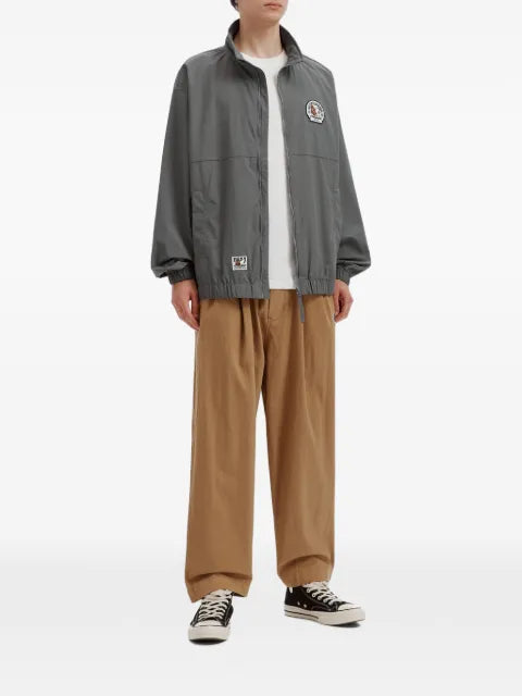 FINGERCROXX logo-patch zip-fastening jacket