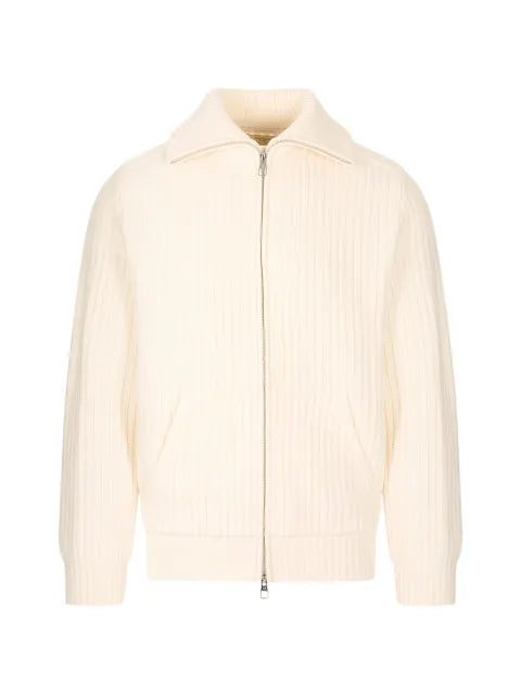 Montecore ribbed-knit zip-up cardigan
