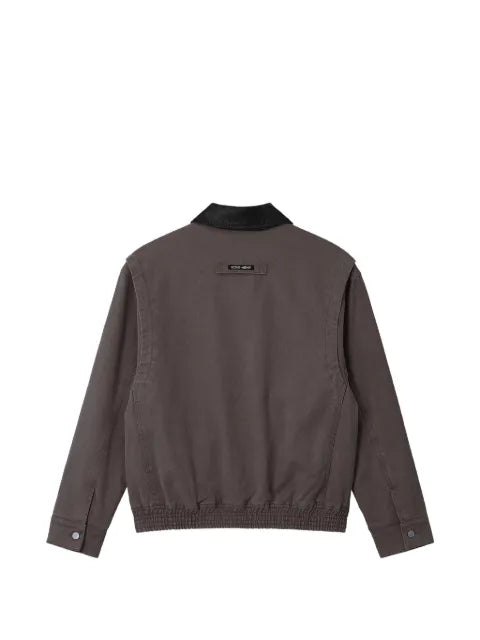 izzue logo-patch zip-up jacket