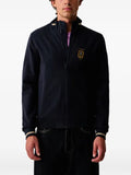 Aeronautica Militare embroidered zip-up sweater