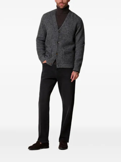 Profuomo button-up knitted cardigan